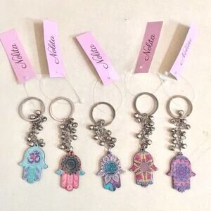 Keychain/bag accessory Acrylic Hamsa sleigh bells